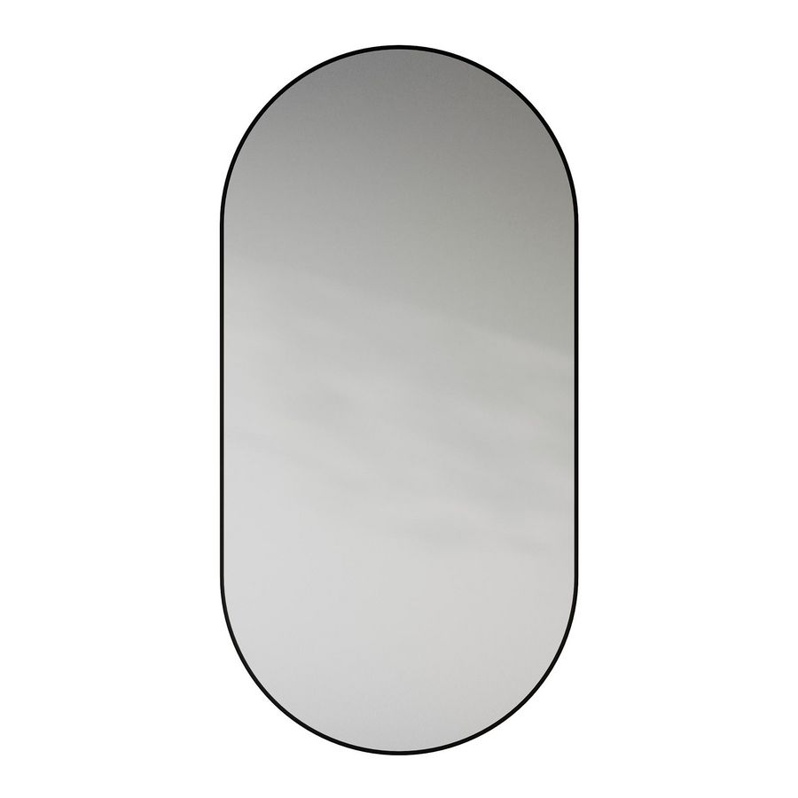 Spiegel Black Line Oval XL black 800x1600mm (horz. en vertic. toepasbaar)