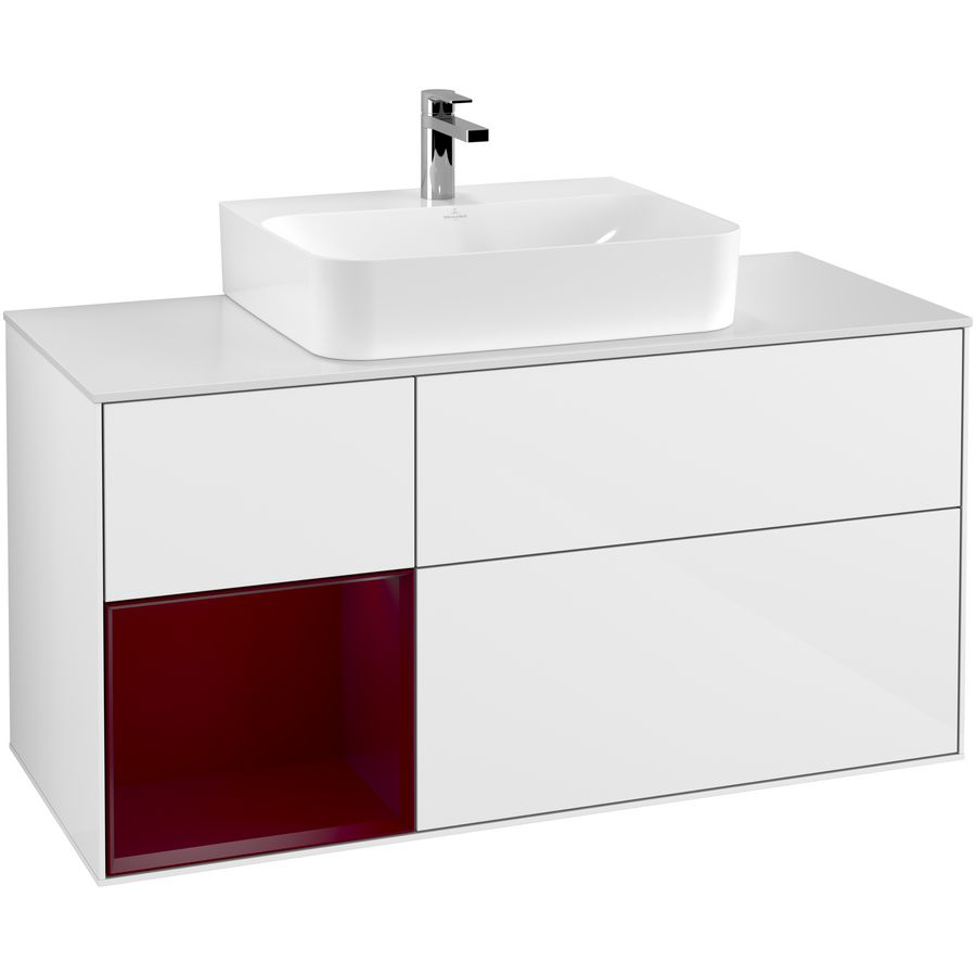 Wastafelonderkast Finion 1200x603x501mm G.White.L F161HBGF
