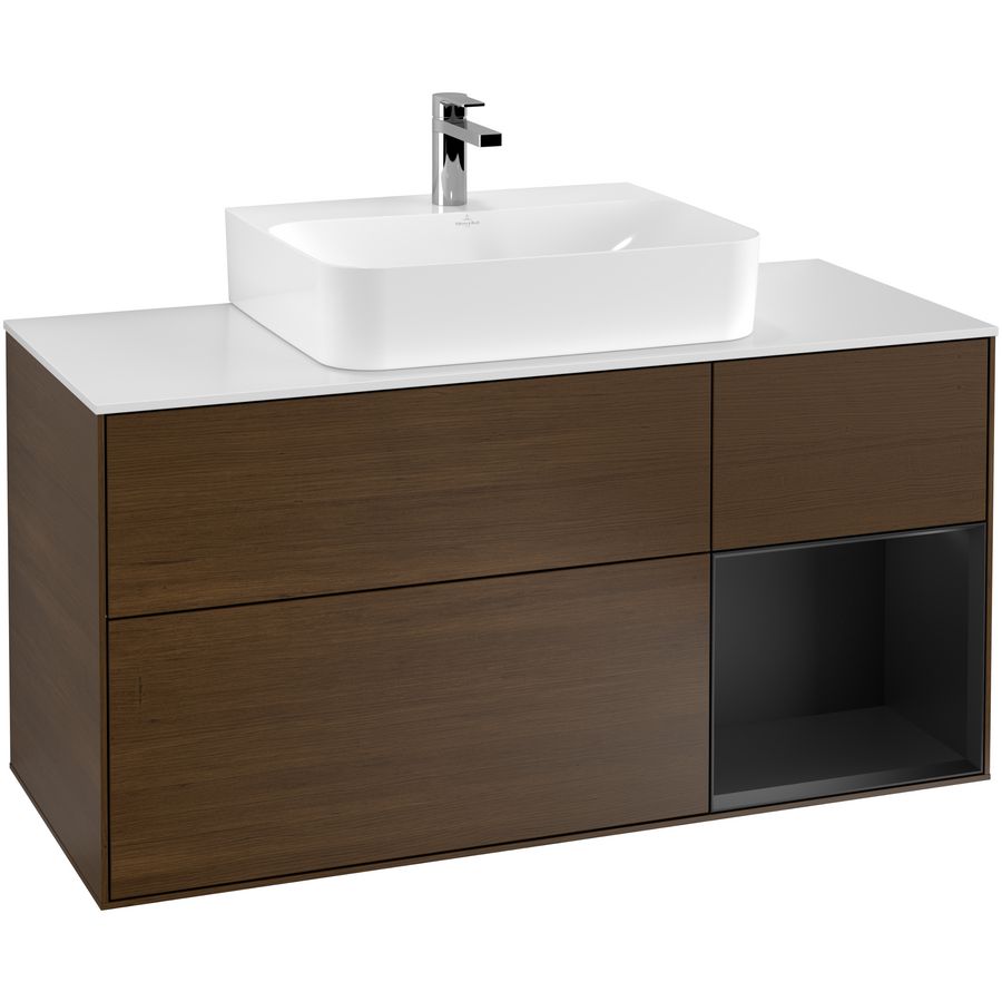 Wastafelonderkast Finion 1200x603x501mm W.Veneer F171PDGN