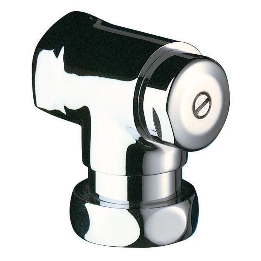 Stopkraan haaks + debietregeling FF3/4" verchroomd