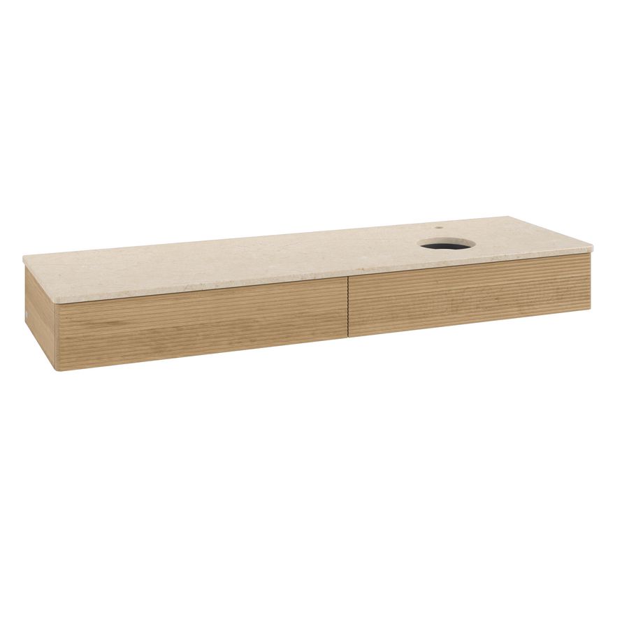Wastafelonderkast Antao 1600x190x500mm Honey Oak K16153HN