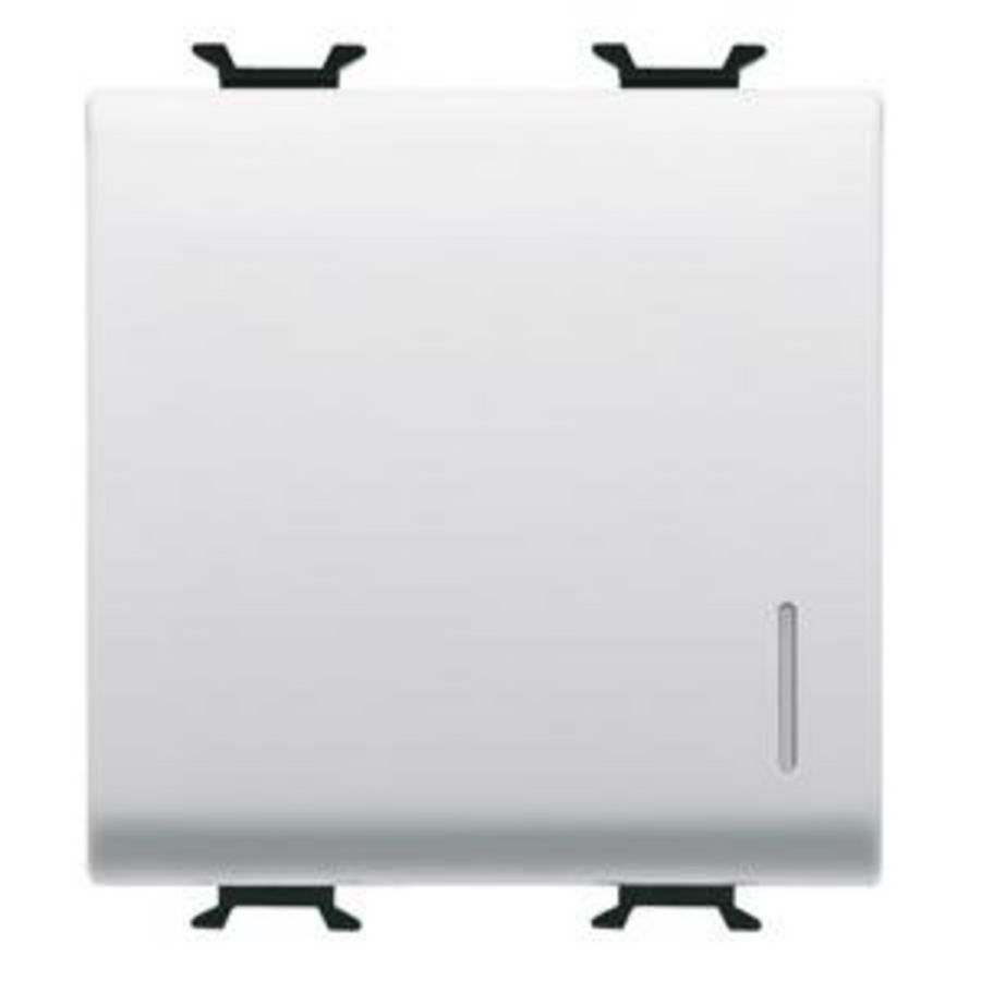 DRUKKNOP 1P 250 Vac-NO 16 A VERLICHTBAAR+AFSCHERMING VVE=6