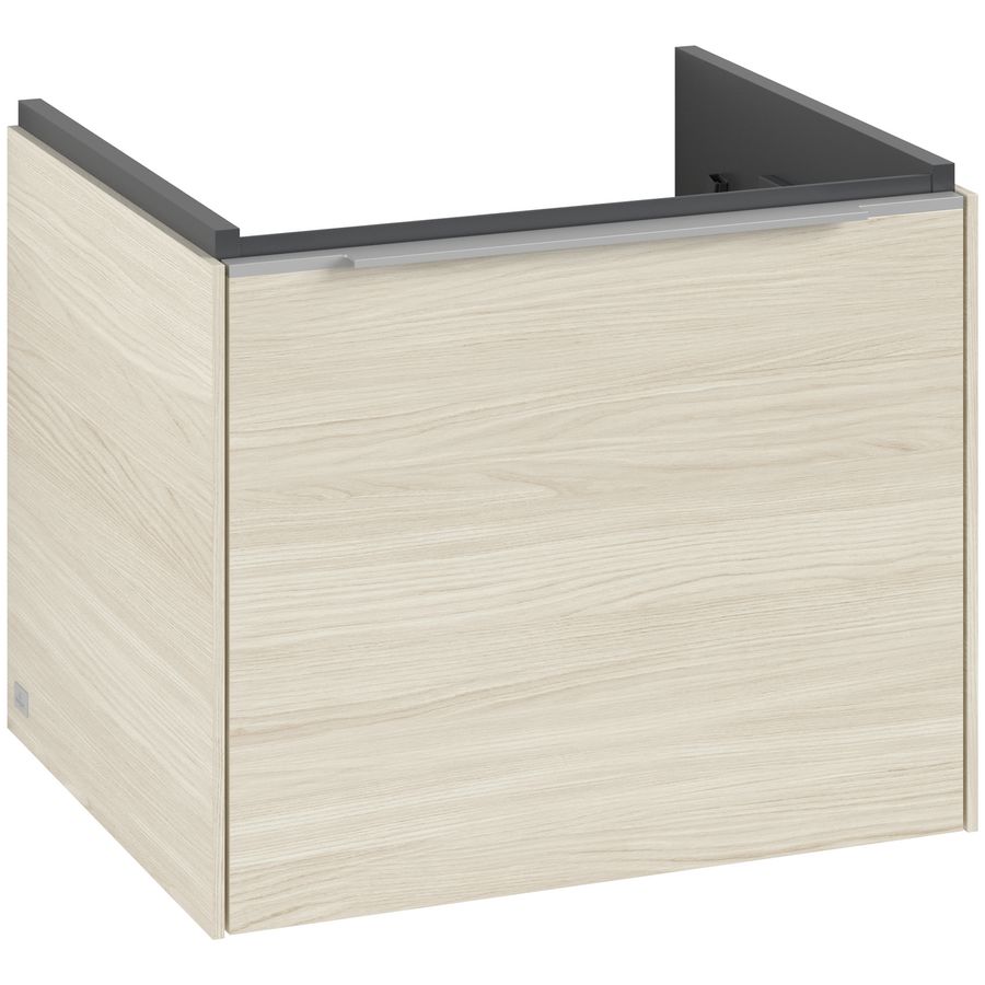 Wastafelonderkastkast SUBWAY 3.0 523x429x447,5mm White Oak C579L0AA greep alu. glans