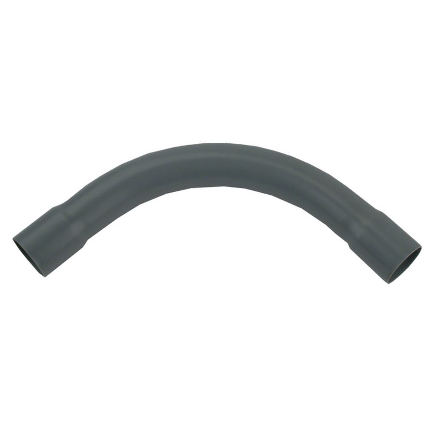 Elektrobocht PVC 90° grijs 1"