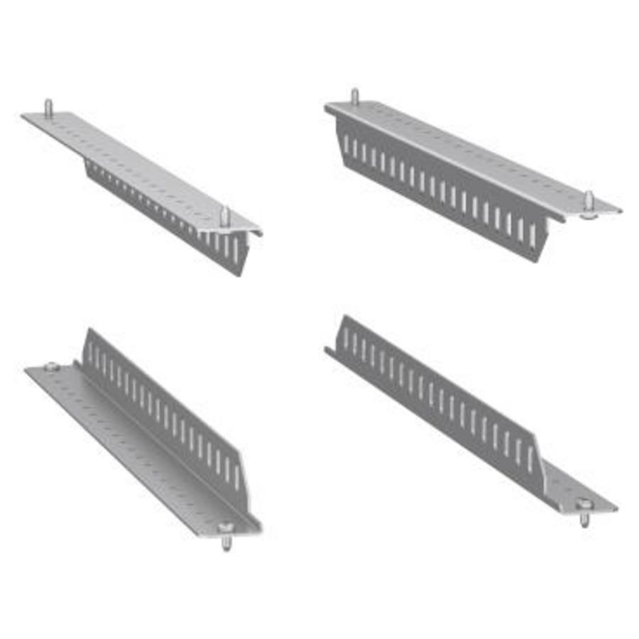Doos a 4st. Steunbeugels vast raam 19" 600mm 400kg belasting