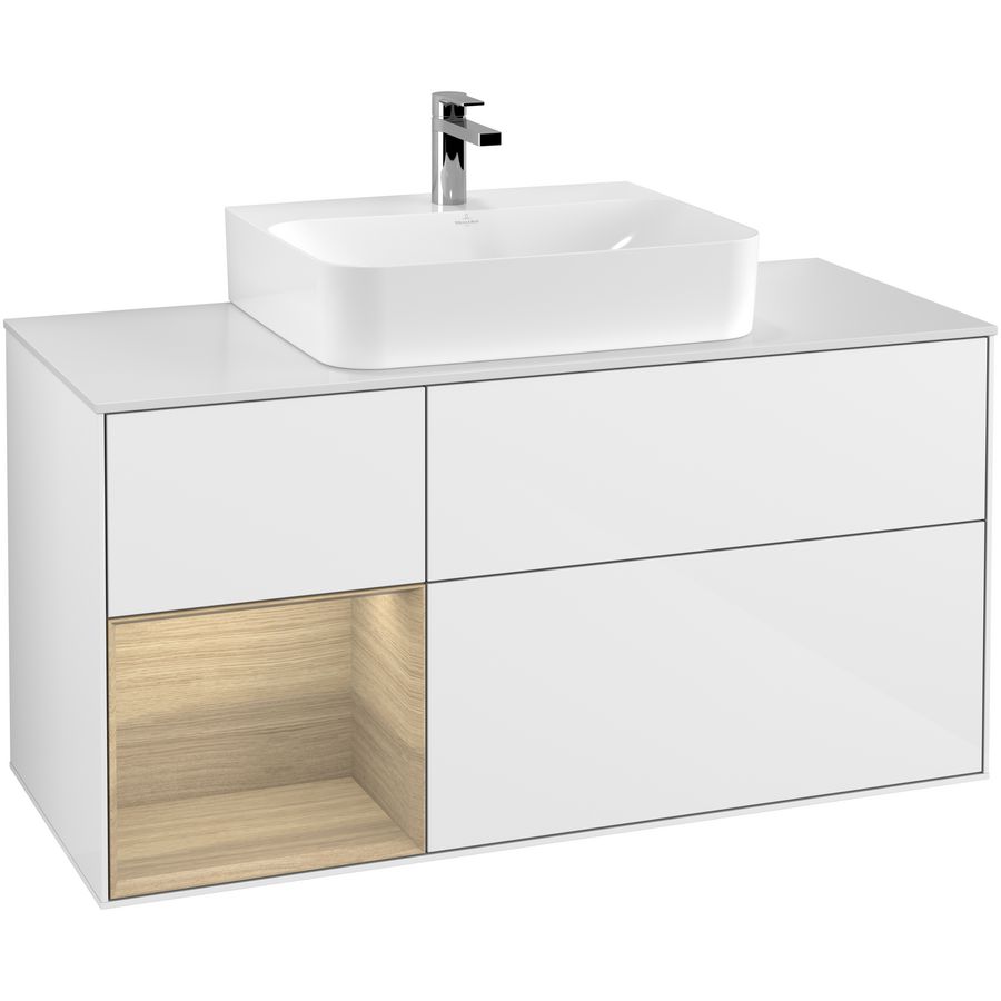 Wastafelonderkast Finion 1200x603x501mm G.White.L F161PCGF