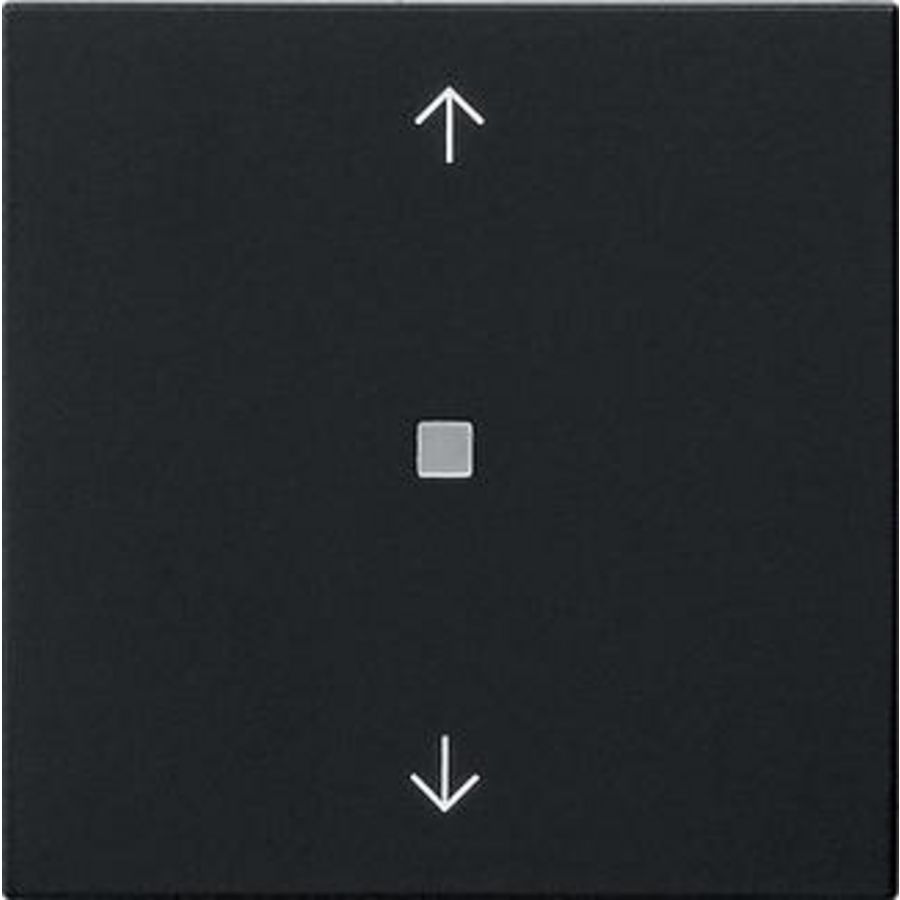 RF Multi bedieningselement-opzetstuk 1-voudig pijlen KNX System 55 zwart m