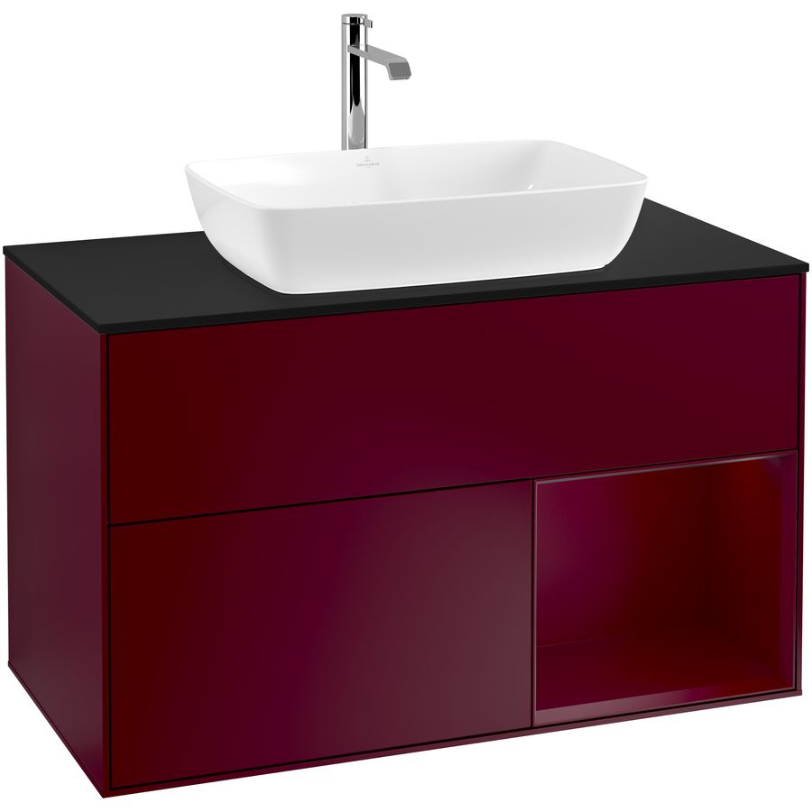 Wastafelonderkast Finion 1000x603x501mm Peony Matt Lacquer F782HBHB