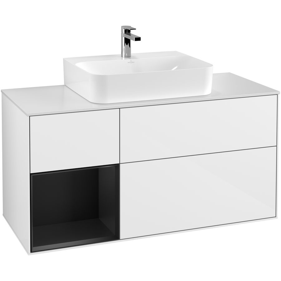 Wastafelonderkast Finion 1200x603x501mm G.White.L F161PDGF