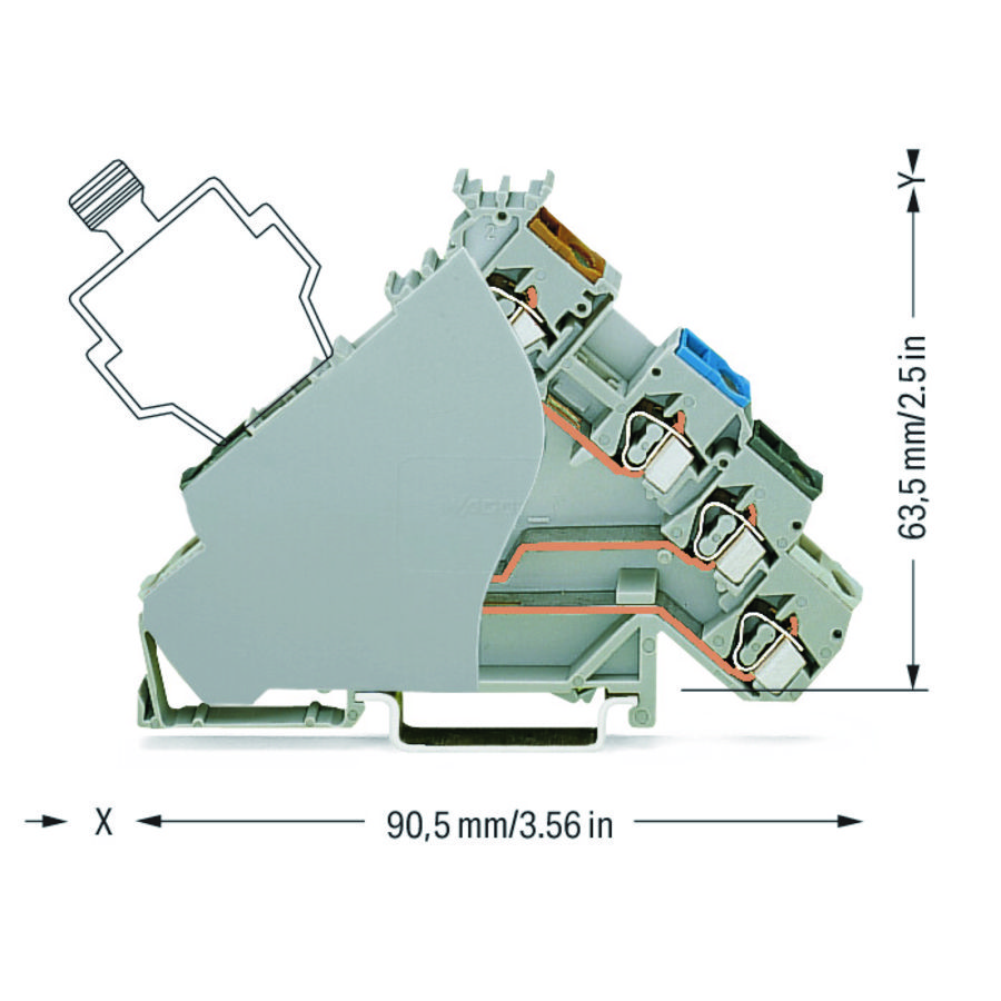 4-draads initiatorklem PNP pos sch. 280-588/280-320 VVE=50