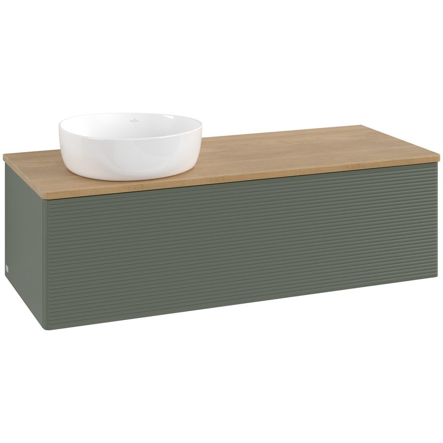Wastafelonderkast Antao 1200x360x500mm L.Green Matt Lacquer K33111HL