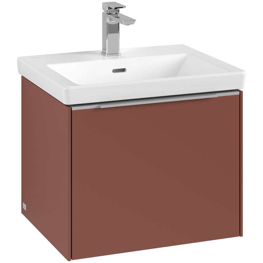 Wastafelonderkastkast SUBWAY 3.0 523x429x447,5mm Wine Red C579L0AH greep alu. glans