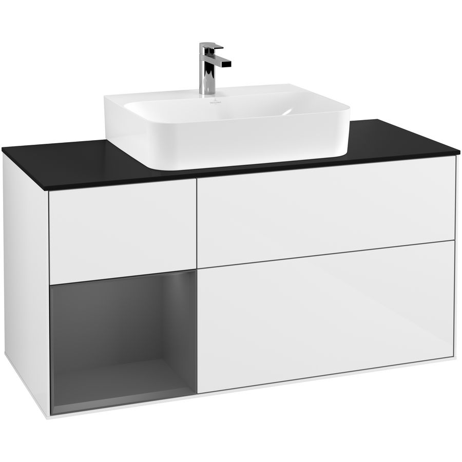Wastafelonderkast Finion 1200x603x501mm G.White.L F162GKGF