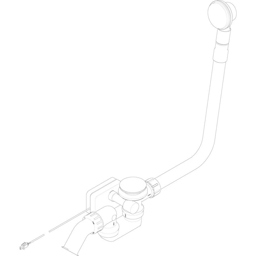 Afvoer.overloop elektr 125x545x615mm Platina gebor