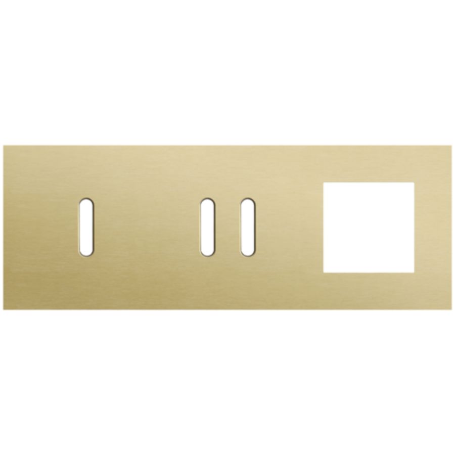 Afdekplaat 3-voud horiz. 71mm centerafst. 227-56723