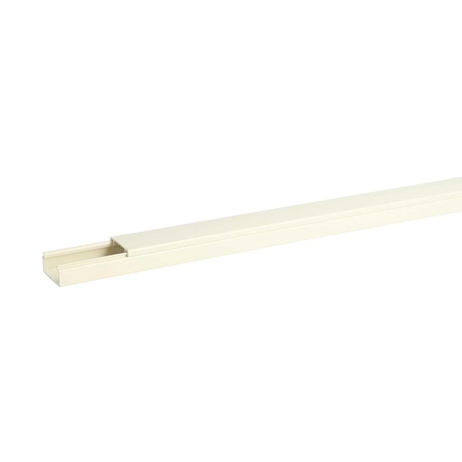 Lengte a 3m. Leidingkanaal F25 Koker+deksel creme VVE=25