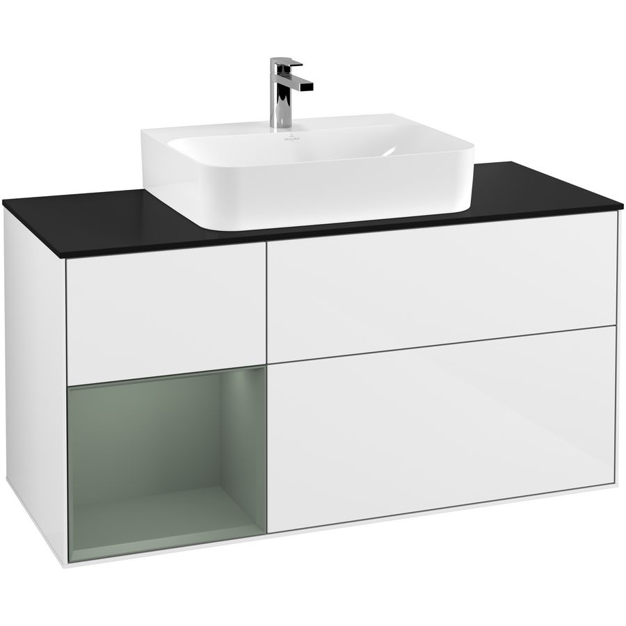 Wastafelonderkast Finion 1200x603x501mm G.White.L F162GMGF