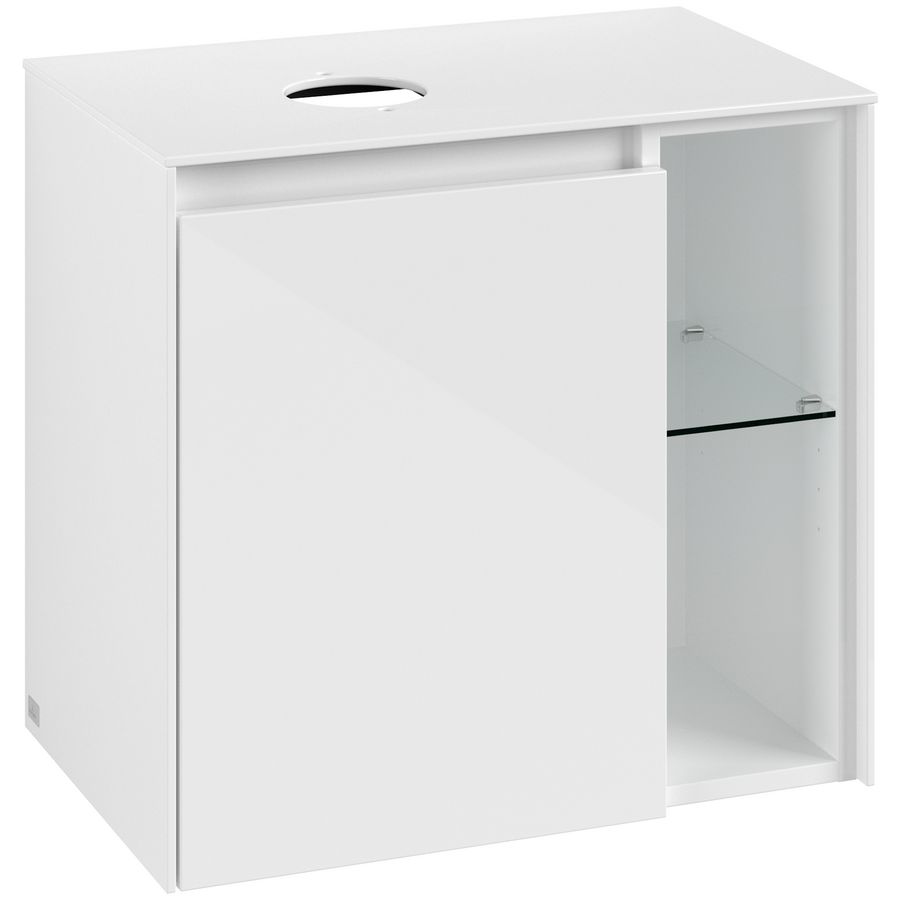 Wastafelonderkast Collaro 600x548x380mm Glossy White C15200DH