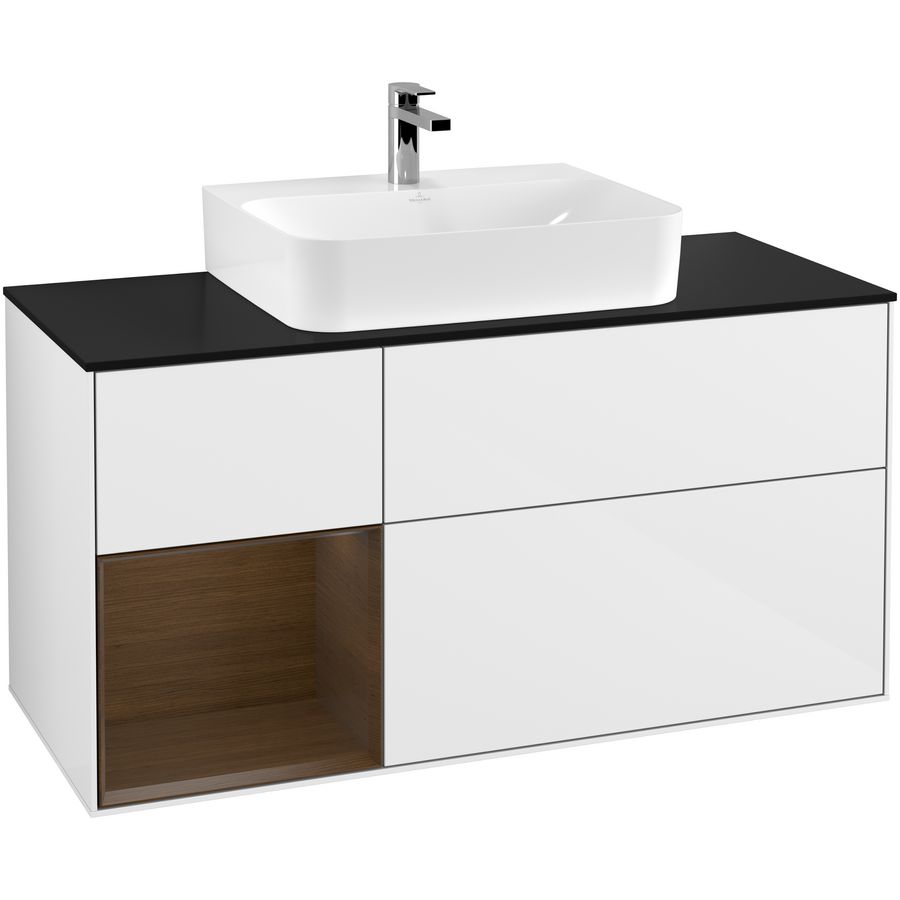 Wastafelonderkast Finion 1200x603x501mm G.White.L F162GNGF