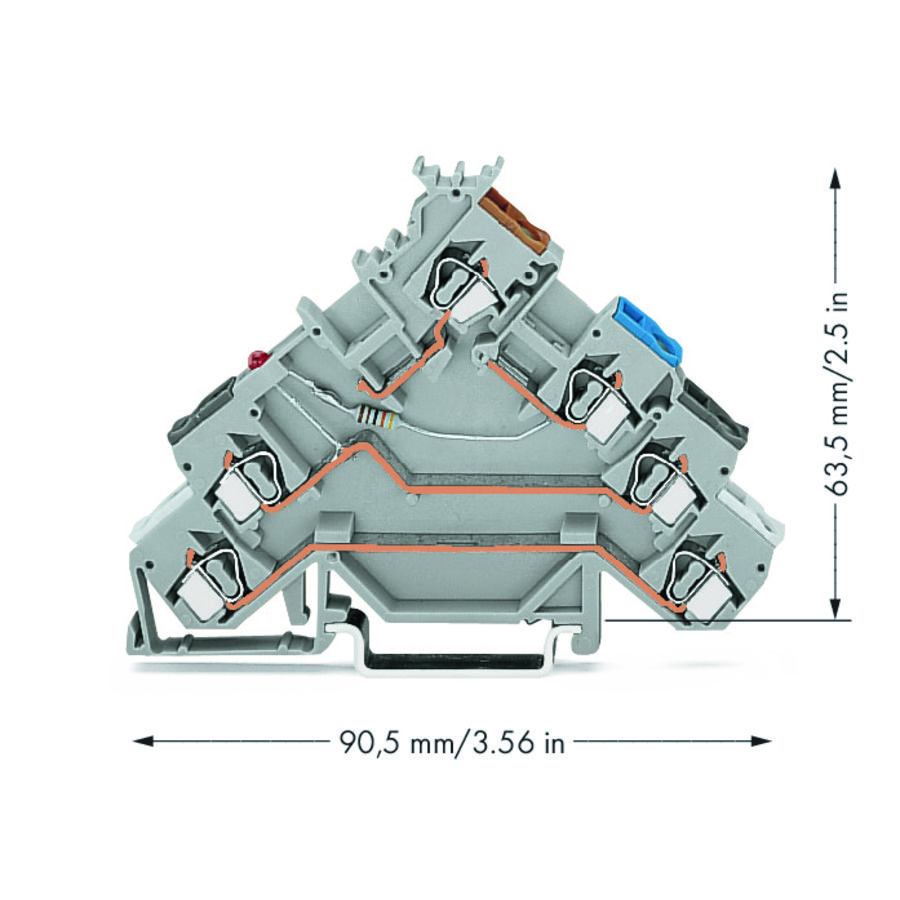 4-draads initiatorklem LED ro PNP pos 280-580/281-434 VVE=50