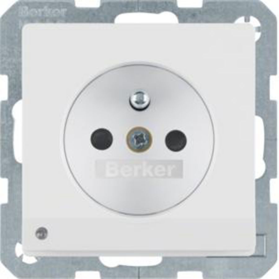 Wandcontactdoos penaarde led-orient. berker Q.1/Q.3/Q.7