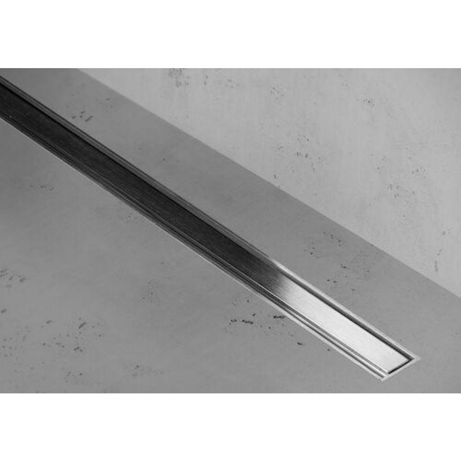 Douchegoot XS TAF Z1 1200x36mm RVS-geborsteld waterslot 50mm