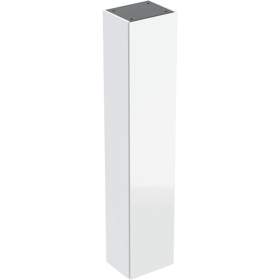 iCon hoge kast met één deur B36 Wit glas
