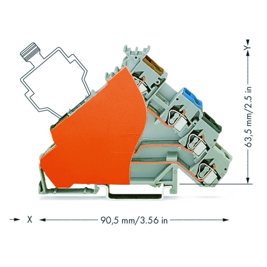 4-draads initiatorklem PNP pos sch. 280-588/280-323 VVE=50
