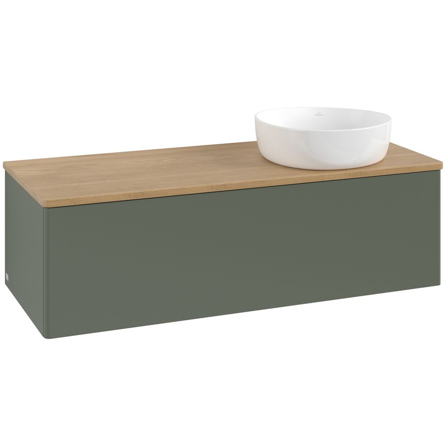 Wastafelonderkast Antao 1200x360x500mm L.Green Matt Lacquer K34011HL
