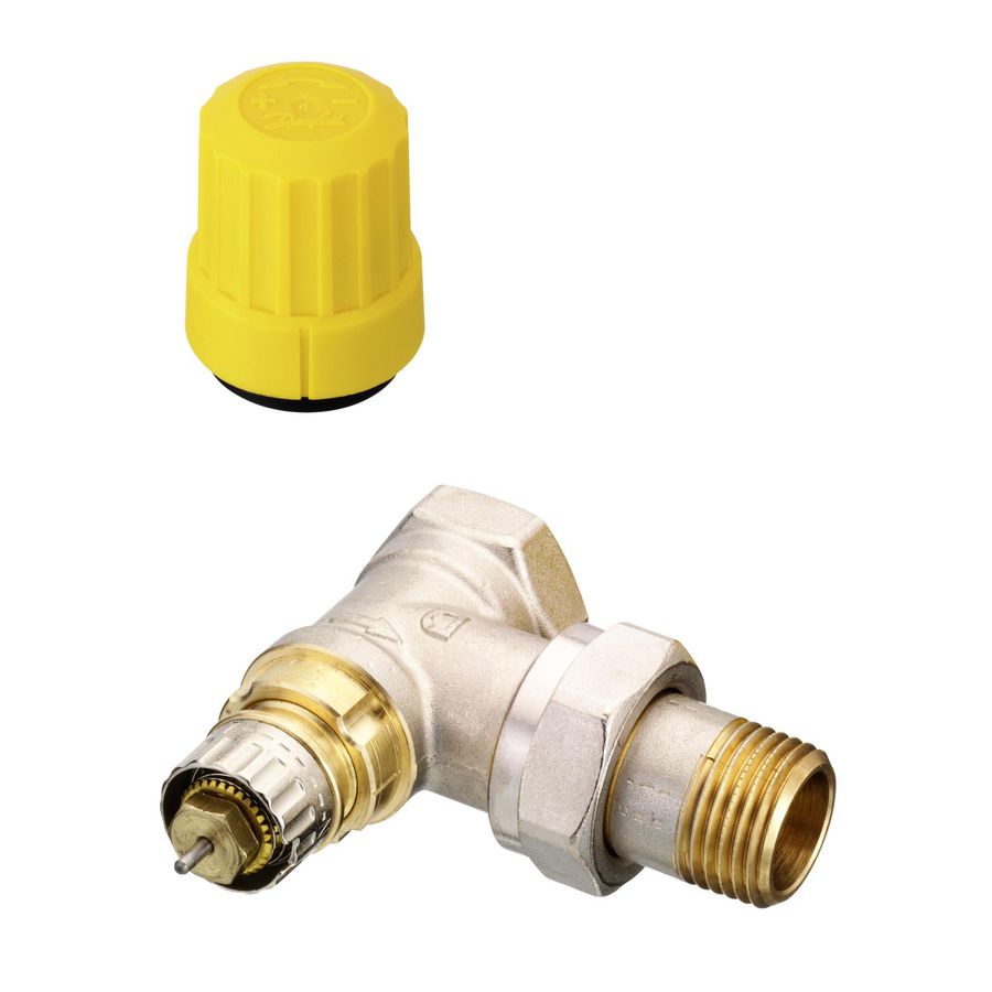 Radiatorafsluiter thermostatisch RA-UN 1/2" DN15 haaks
