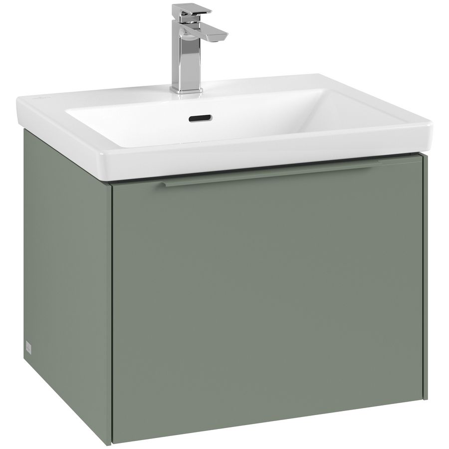Wastafelonderkastkast SUBWAY 3.0 572x429x478mm Soft Green C57702AF greep monochroom