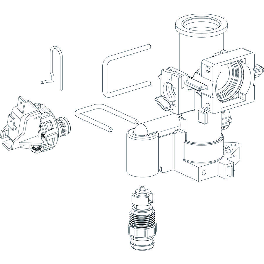 Aansluitblok hydrauliek CV