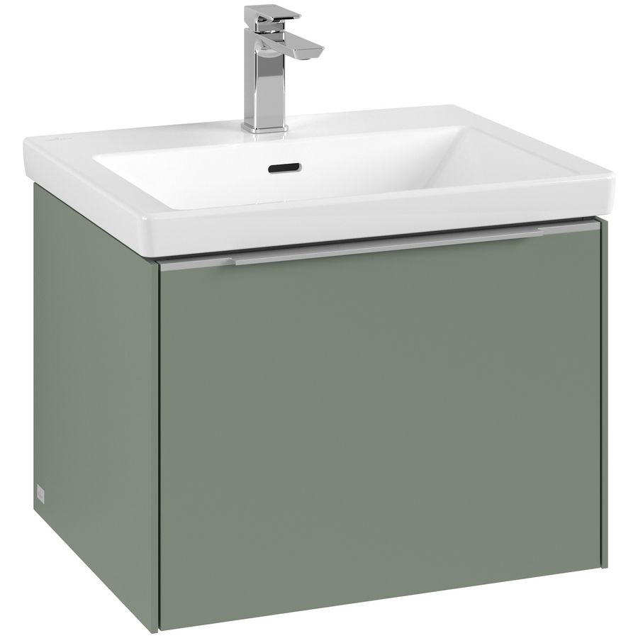 Wastafelonderkastkast SUBWAY 3.0 572x429x478mm Soft Green C577L0AF greep alu. glans