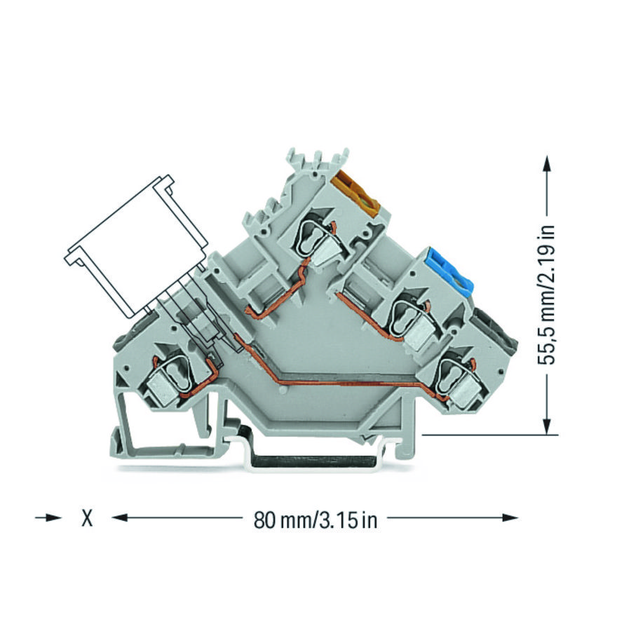 3-draads initiatorkl. mod.stekers gekl.invoer 280-561 VVE=50