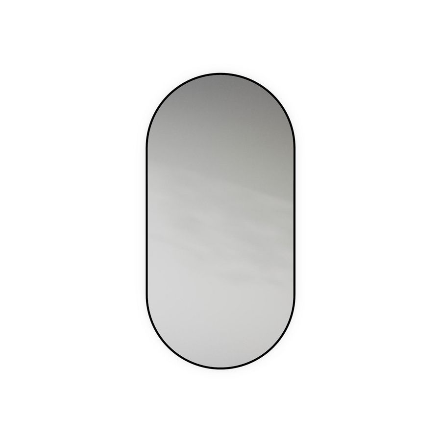 Spiegel Black Line Oval XL black 600x1200mm (horz. en vertic. toepasbaar)