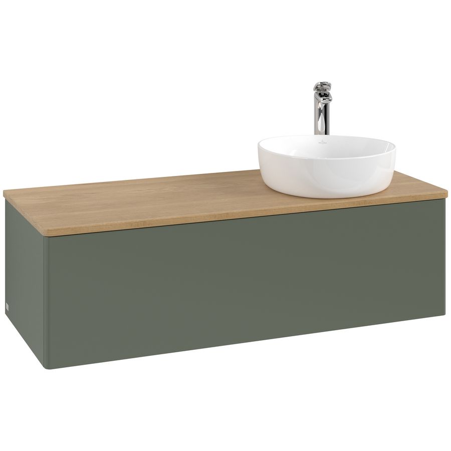 Wastafelonderkast Antao 1200x360x500mm L.Green Matt Lacquer K34051HL