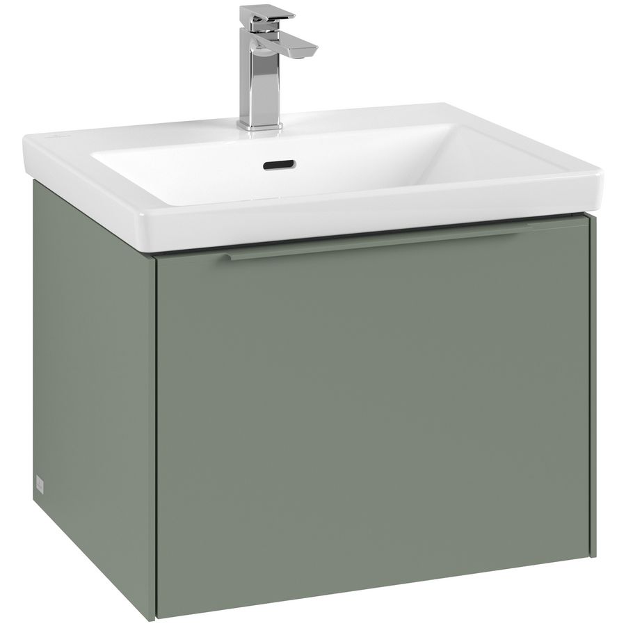 Wastafelonderkastkast SUBWAY 3.0 572x429x478mm Soft Green C577L2AF greep monochroom