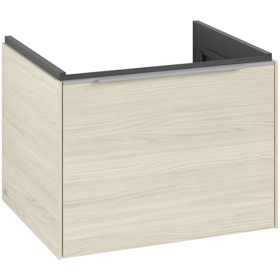 Wastafelonderkastkast SUBWAY 3.0 572x429x478mm White Oak C57700AA greep alu. glans