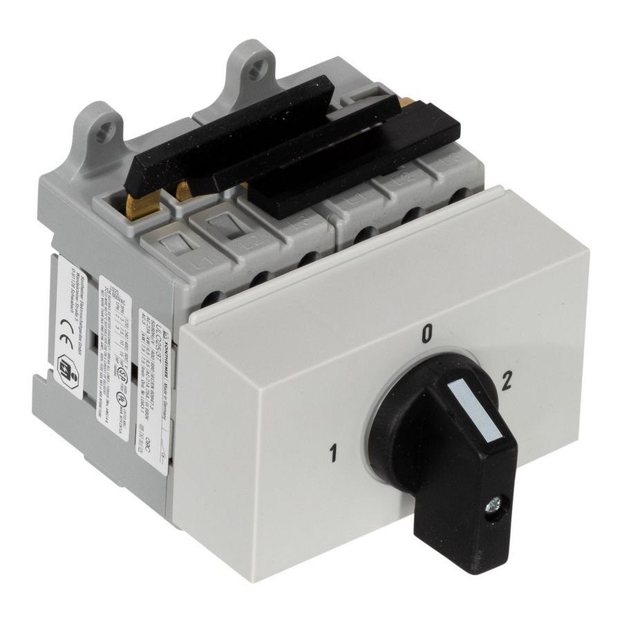 Omkeerschakelaar 25A 3-polig DIN-rail montage A532192