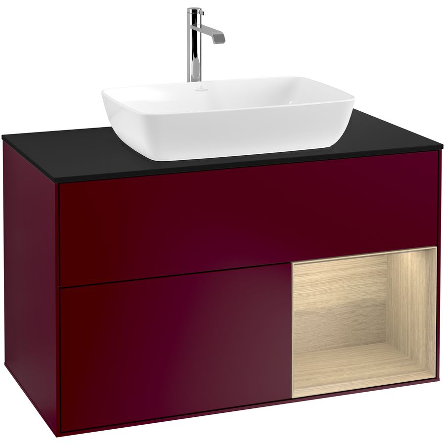 Wastafelonderkast Finion 1000x603x501mm Peony Matt Lacquer F782PCHB