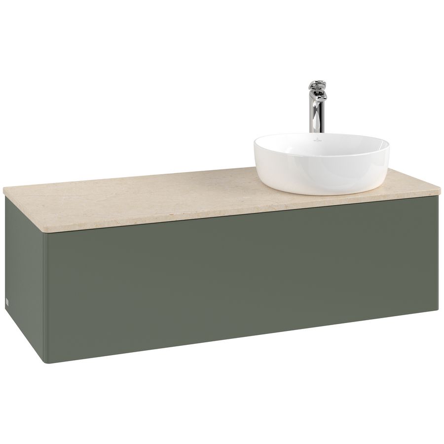 Wastafelonderkast Antao 1200x360x500mm L.Green Matt Lacquer K34053HL