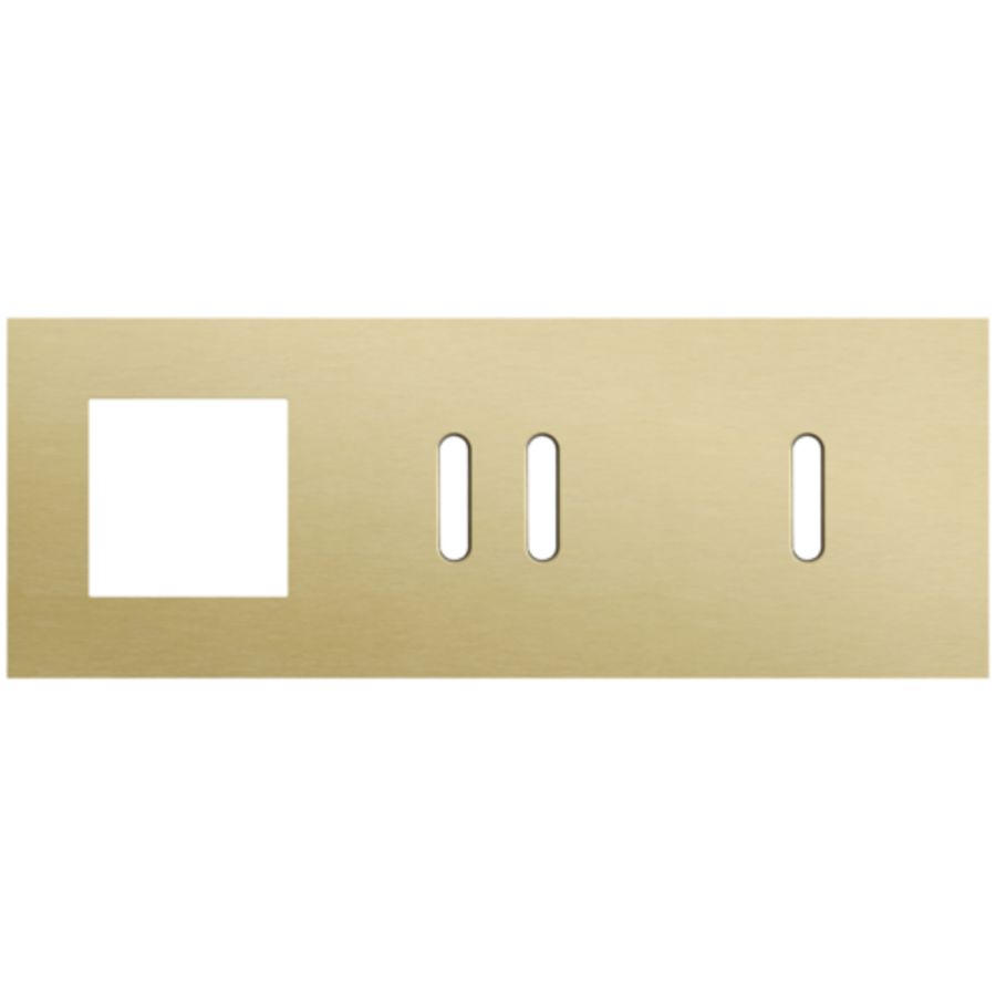 Afdekplaat 3-voud horiz. 71mm centerafst. 227-56722