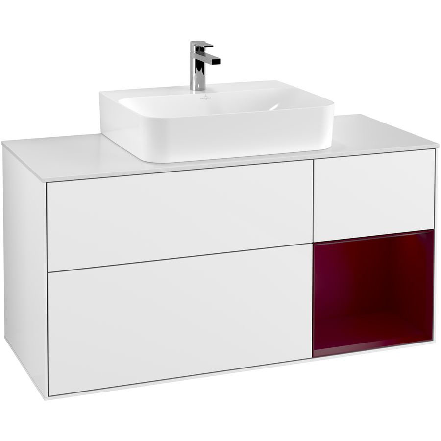 Wastafelonderkast Finion 1200x603x501mm G.White.L F171HBGF