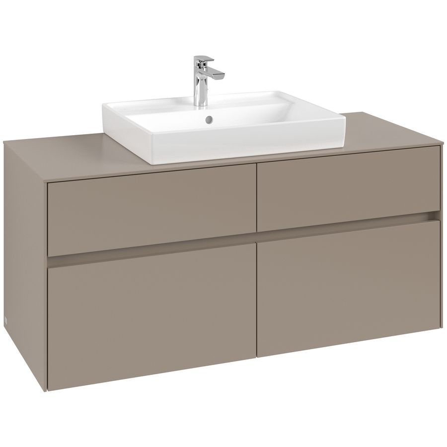 Wastafelonderkast Collaro 1200x548x500mm Taupe C081B0VM