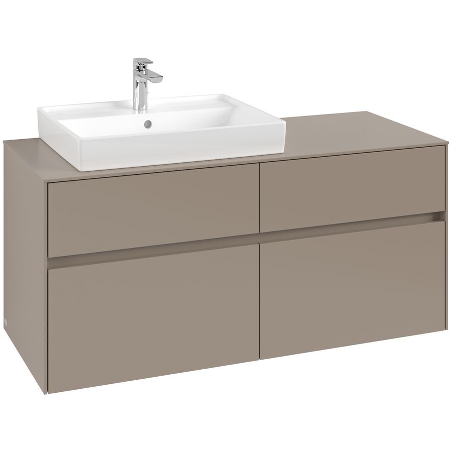 Wastafelonderkast Collaro 1200x548x500mm Taupe C082B0VM