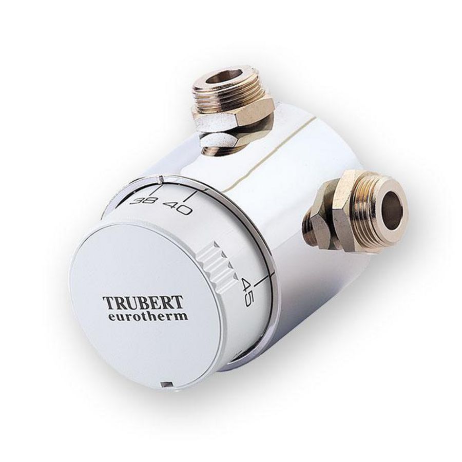 Mengventiel Thermostatisch T9107B M/M/M 3/4 Wit 15-50gr.C