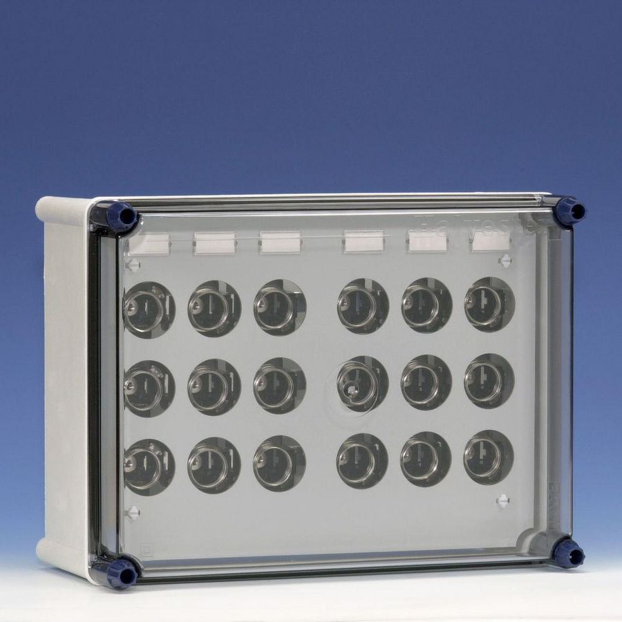 Krachtgroepenkast 6x25A DII incl. rails