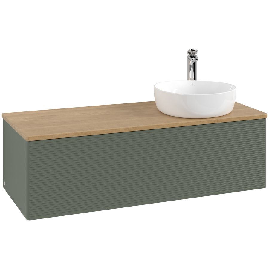 Wastafelonderkast Antao 1200x360x500mm L.Green Matt Lacquer K34151HL