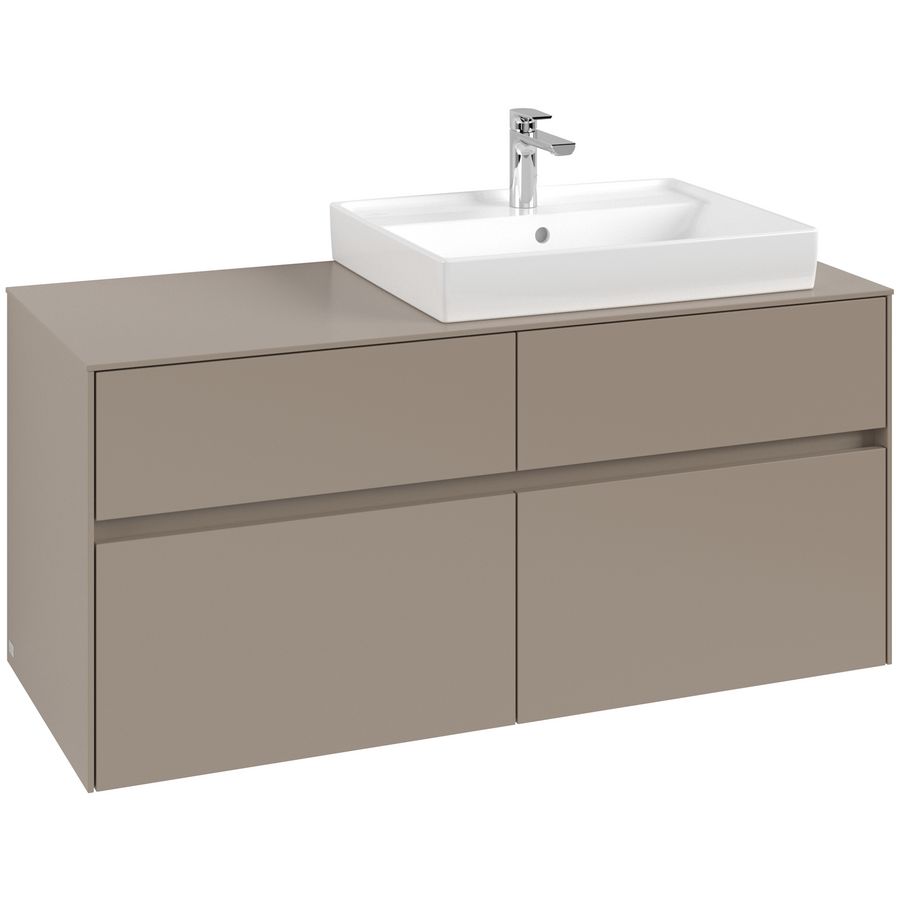 Wastafelonderkast Collaro 1200x548x500mm Taupe C083B0VM