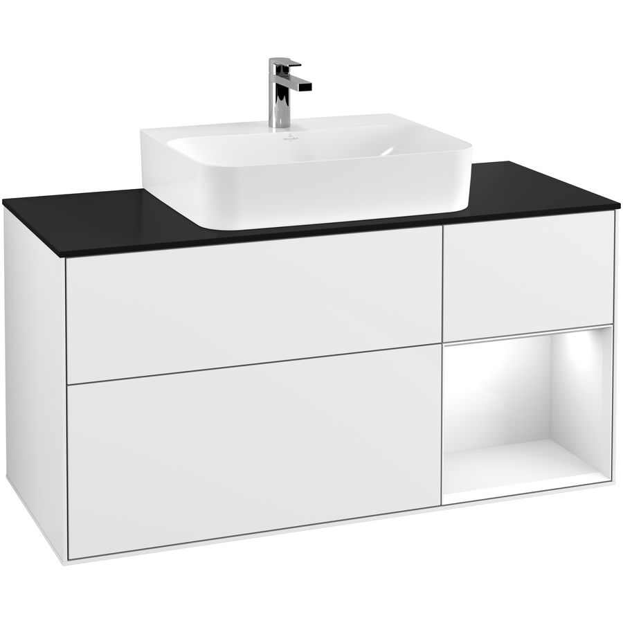 Wastafelonderkast Finion 1200x603x501mm G.White.L F172GFGF